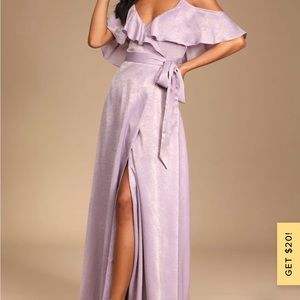 NEVER WORN Lulu’s Wrap Dress lilac